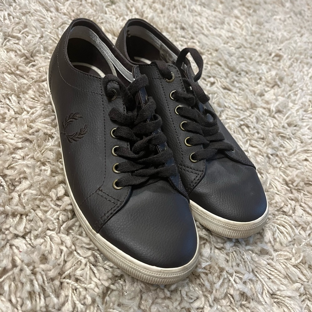 Fred Perry Dark Brown Sneakers